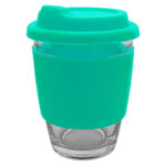 Carlo Glass Coffee Cup – Silicone Band