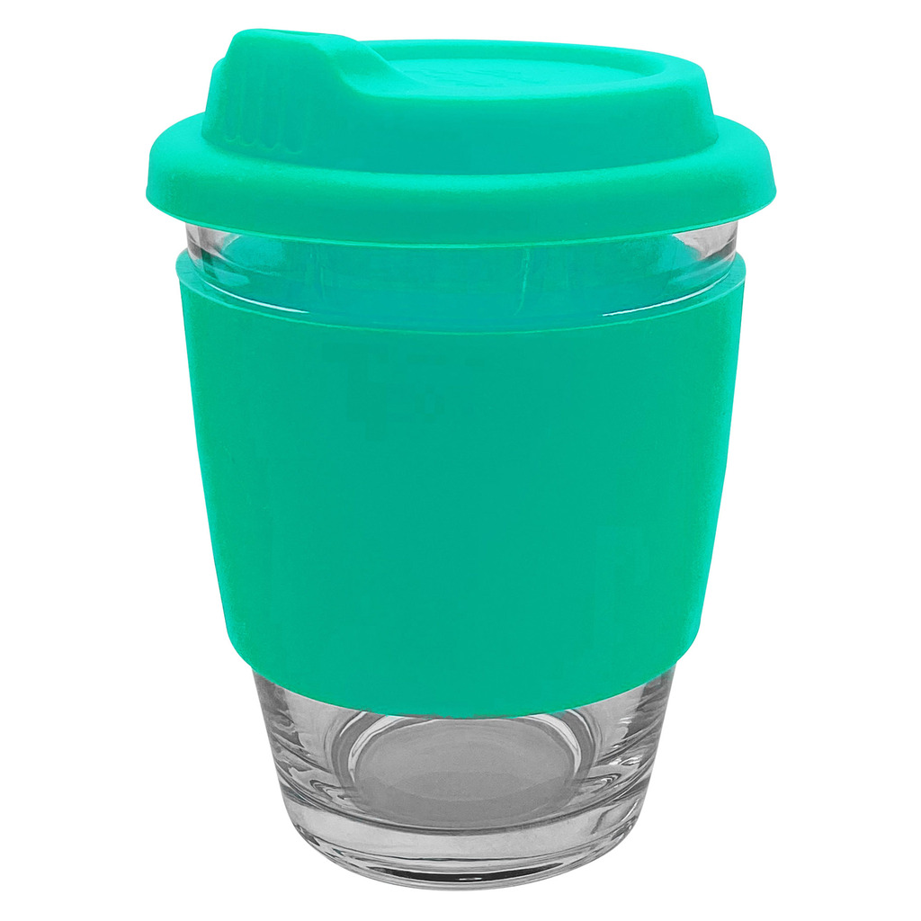 Carlo Glass Coffee Cup – Silicone Band
