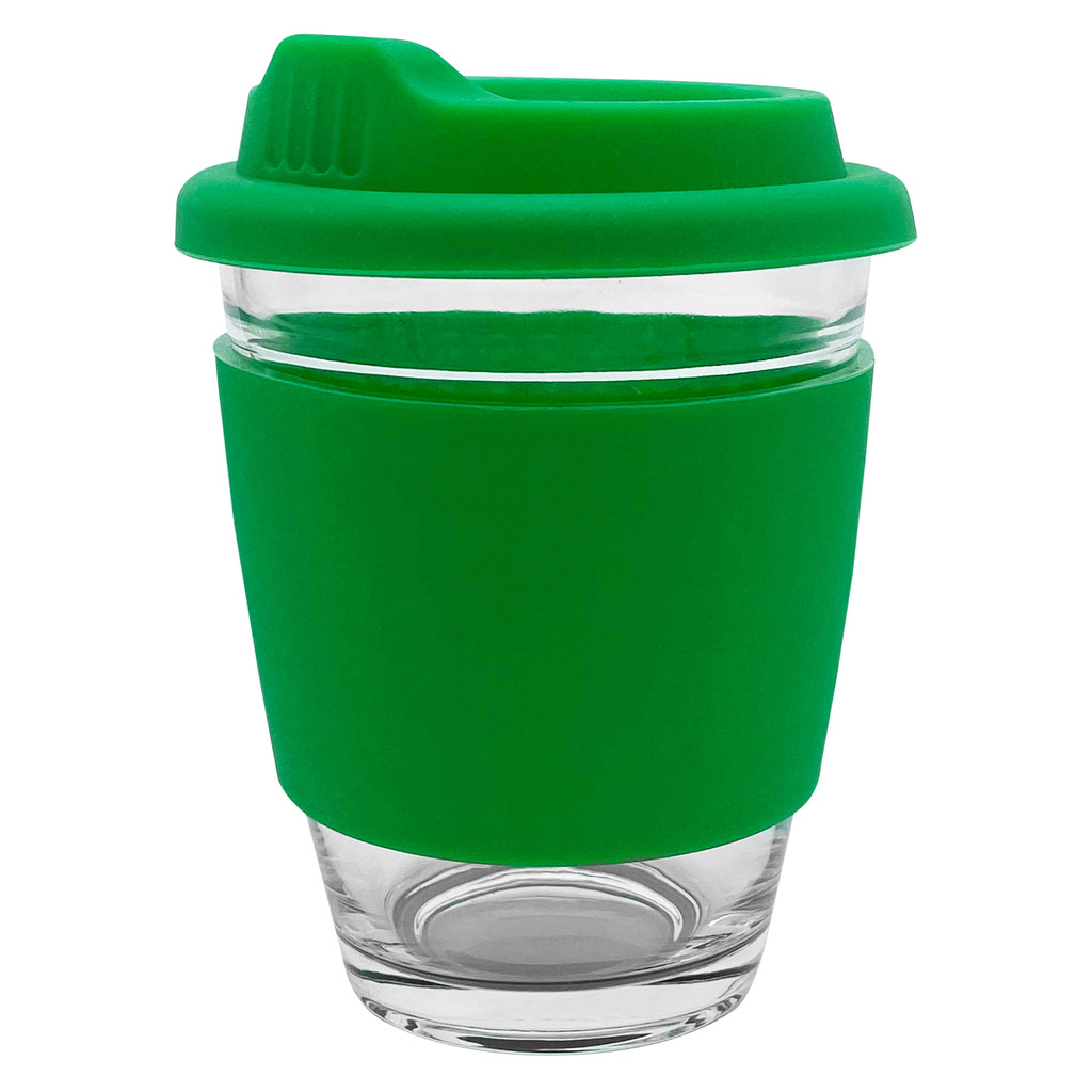 Carlo Glass Coffee Cup – Silicone Band