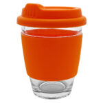 Carlo Glass Coffee Cup – Silicone Band