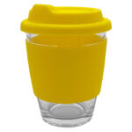 Carlo Glass Coffee Cup – Silicone Band