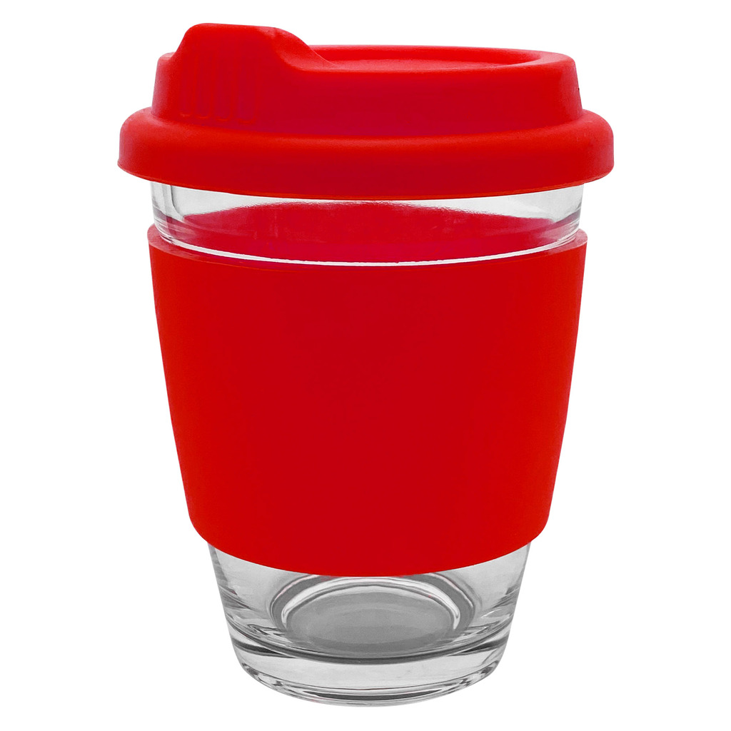 Carlo Glass Coffee Cup – Silicone Band