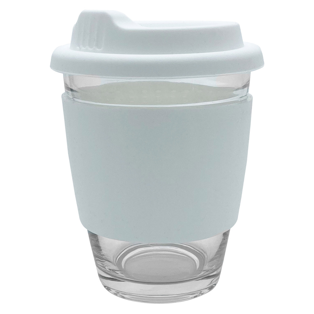 Carlo Glass Coffee Cup – Silicone Band