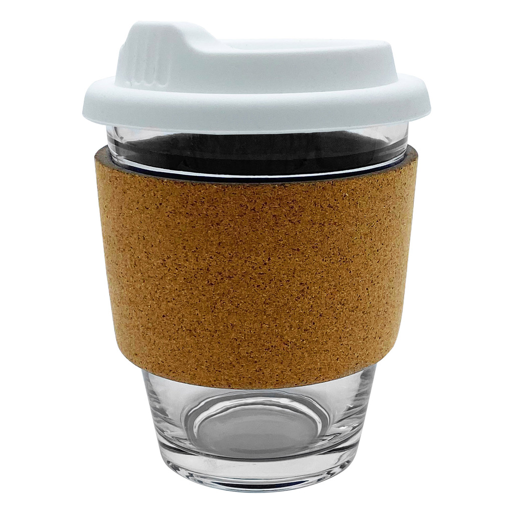 Carlo Glass Coffee Cup – Cork Band