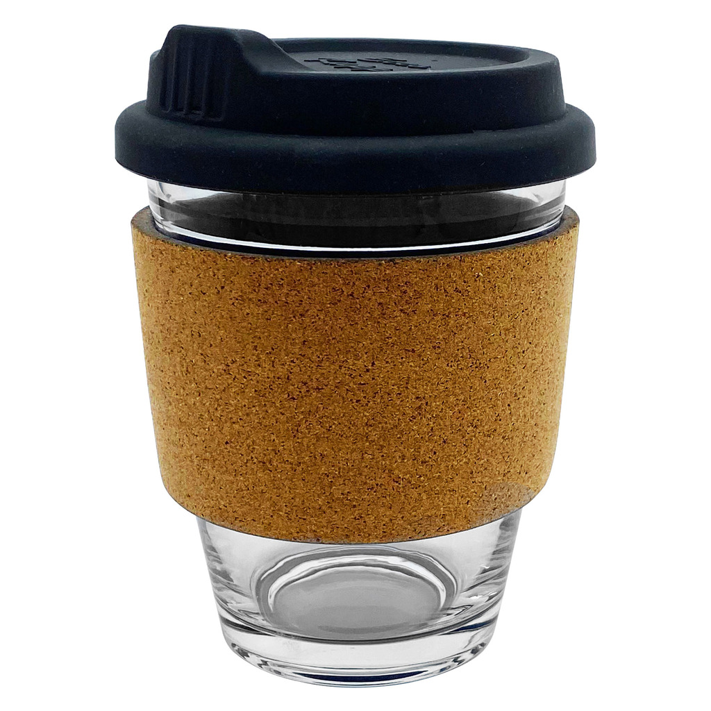 Carlo Glass Coffee Cup – Cork Band
