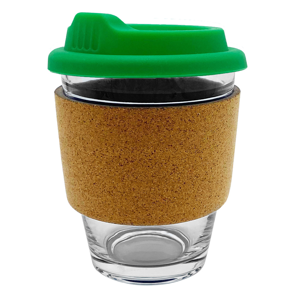 Carlo Glass Coffee Cup – Cork Band
