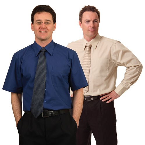 Mens S/S Teflon Business Shirt
