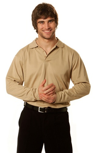 Men’s Cotton Back Truedry L/S Polo