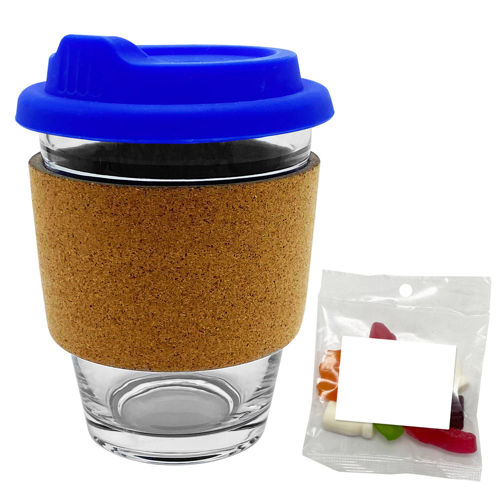 Jelly Party Mix in Cork Band Glass Coffee Cup