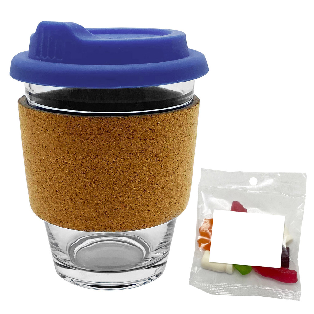 Jelly Party Mix in Cork Band Glass Coffee Cup