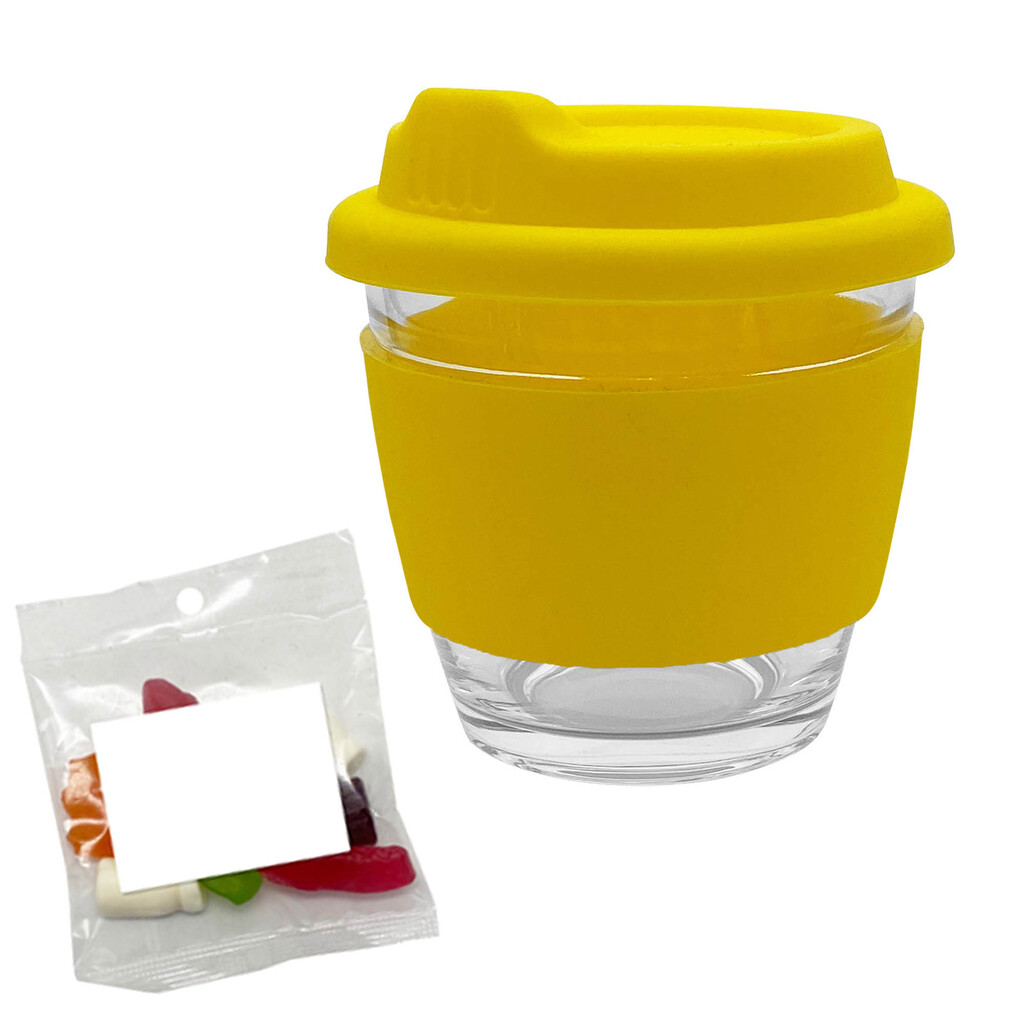 Jelly Party Mix in Venice Glass Coffee Cup
