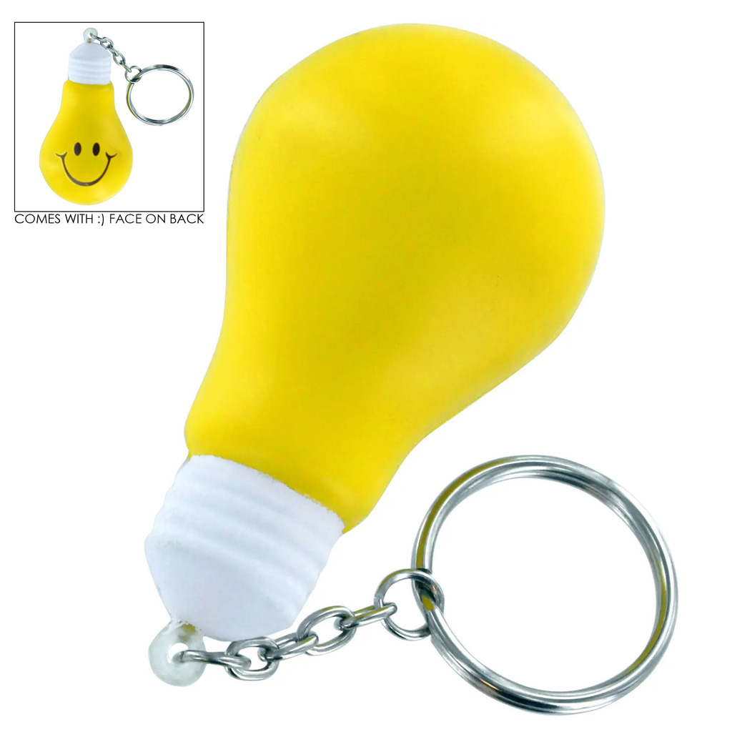 Stress Lighting Bulb Key Ring