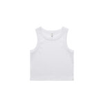 Womens Organic Rib Crop Tank