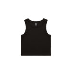 Womens Organic Rib Crop Tank