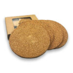 Vineyards Cork Coaster Round Set of 4