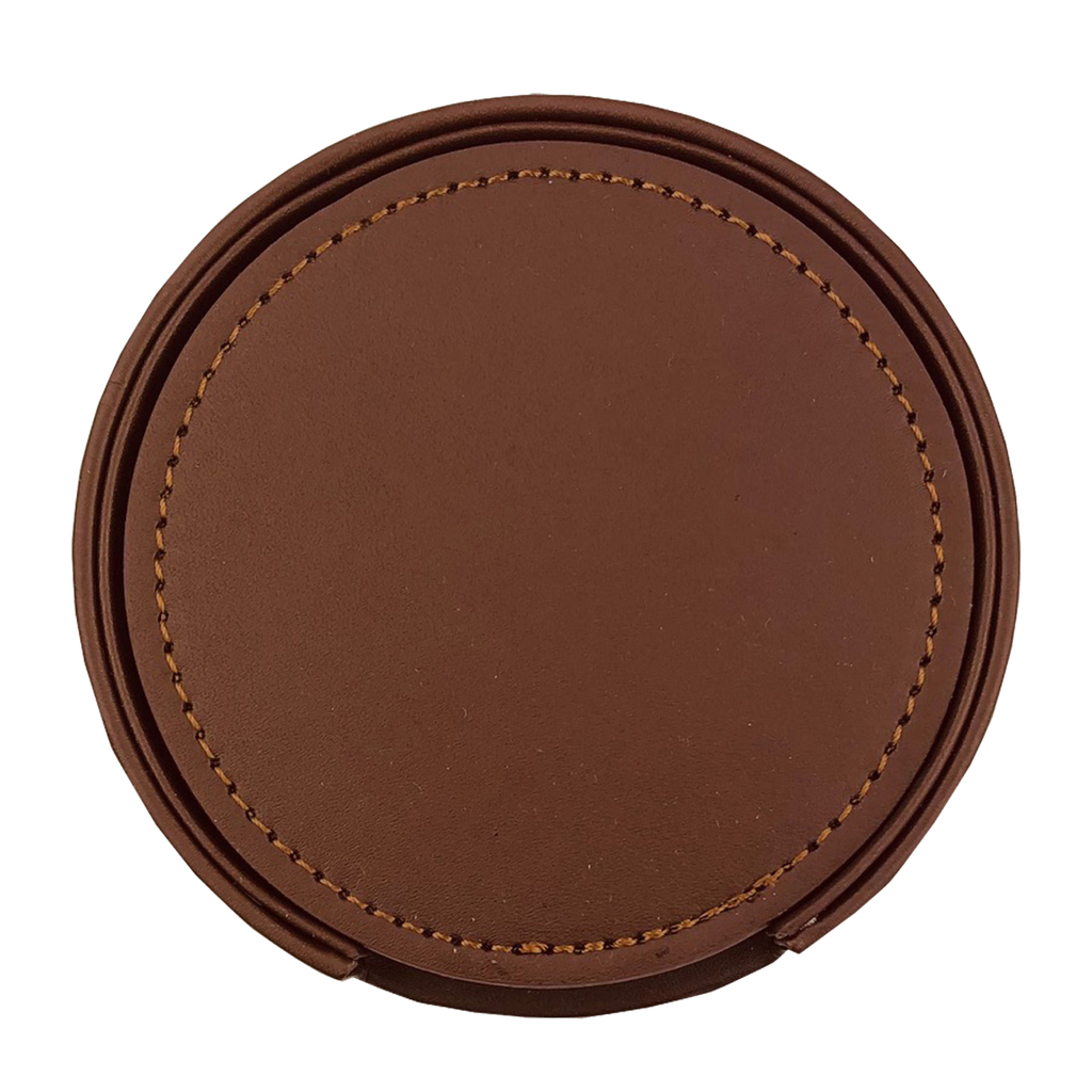 Franklin Leather Coaster Set of 6
