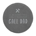 Round Slate Coaster Set of 4