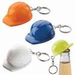 Hard Hat Keyring White