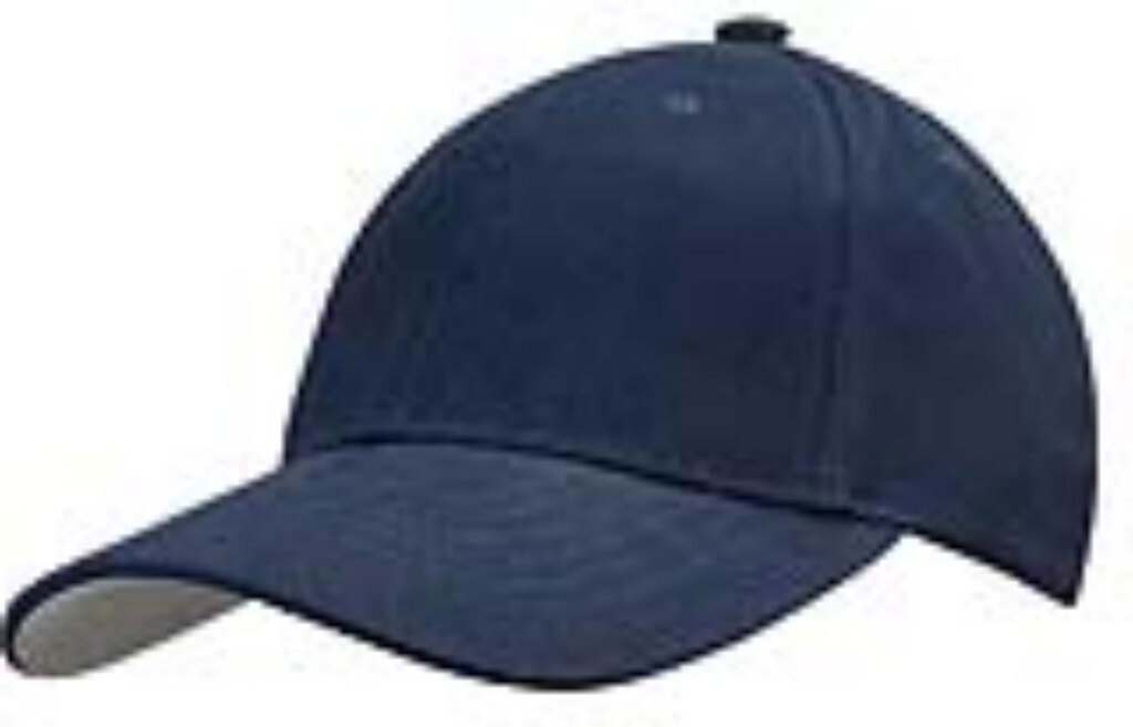 Cap 6 Panel Embroidered Eyelets Pre Curved Peak , Heavy Brushed Cotton Sports Star