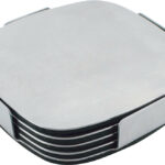 Executive Stainless Steel Coaster Set