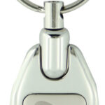 Key Ring Metal With Satin Inlay