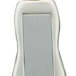 Key Ring With Satin Metal Inlay