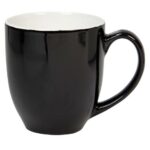 Coffee Mug 450ml Two Tone Orange And White Curvy