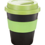 Coffee Cup / Mug11oz/320ml Plastic Karma Kup Plastic Aura Lid Reusable