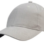 Cap 6 Panel Embroidered Eyelets Pre Curved Peak , Heavy Brushed Cotton Sports Star