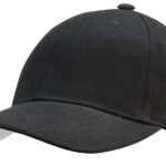 Cap 6 Panel Embroidered Eyelets Pre Curved Peak , Heavy Brushed Cotton Sports Star