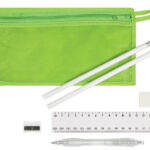 Stationery Set Ruler, Pencils, Pen, Sharpener And Rubber