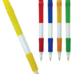 Plastic Pen Slime Line Frosted Barrel Rubber Grip Comet