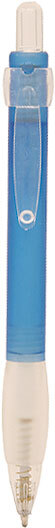 Plastic Pen Click Action With Frosted Colour Barrel Ergonomic Grip Satin