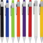 Pen Plastic Push Button Berry