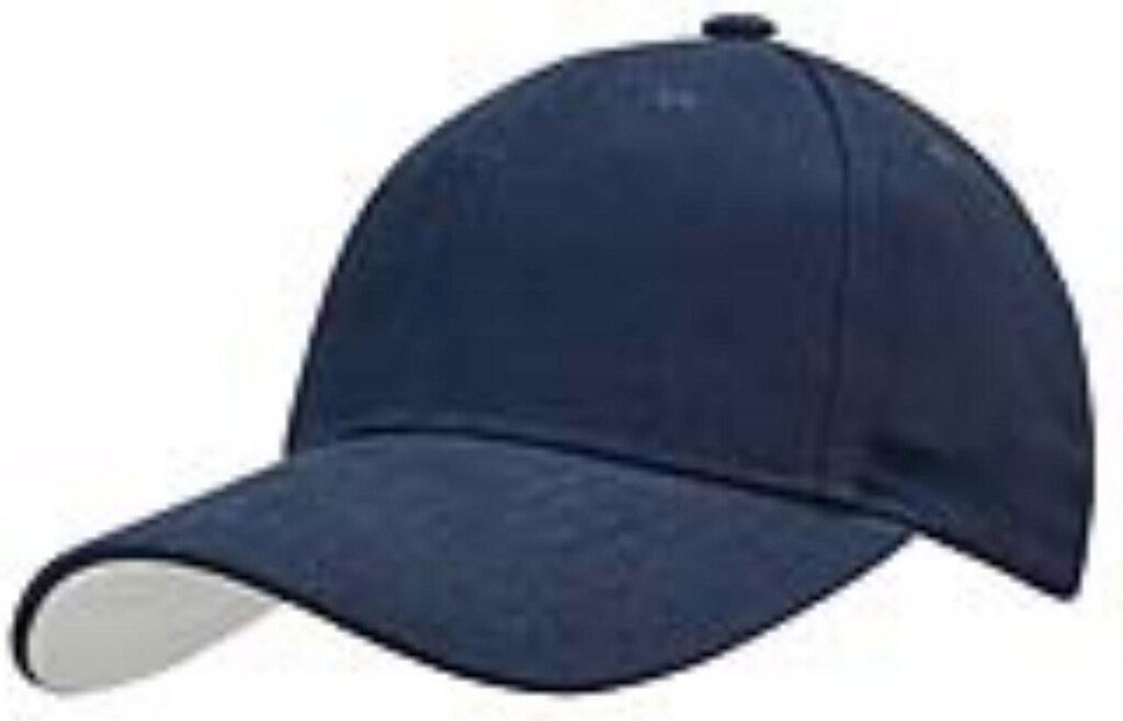 Cap 6 Panel Embroidered Eyelets Pre Curved Peak , Heavy Brushed Cotton Sports Star