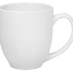 Coffee Mug 450ml Two Tone Orange And White Curvy