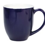 Coffee Mug 450ml Two Tone Orange And White Curvy