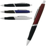 Pen Metal With Coloured Barrel And Black Rubber Grip Luxor