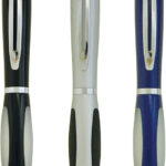 Pen Metal Silver Fittings Rubber Grip Parker Style Refill Aspen