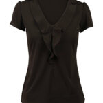 Women’s Ruffle Front Blouse