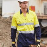 Hi-Vs Cotton Drill Shirt 3m Tape