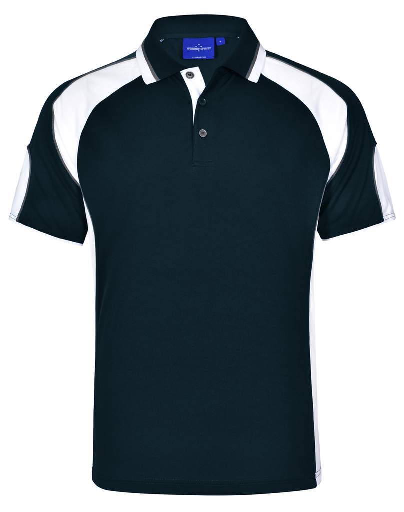 Men’s Cooldry Contrast Polo With Sleeve Panel
