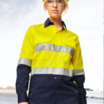 Hi-Vis Cool-Breeze Safety L/S Shirt (Generic Tape)