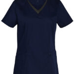 Ladies’ Contrast Colour S/S Scrub Top