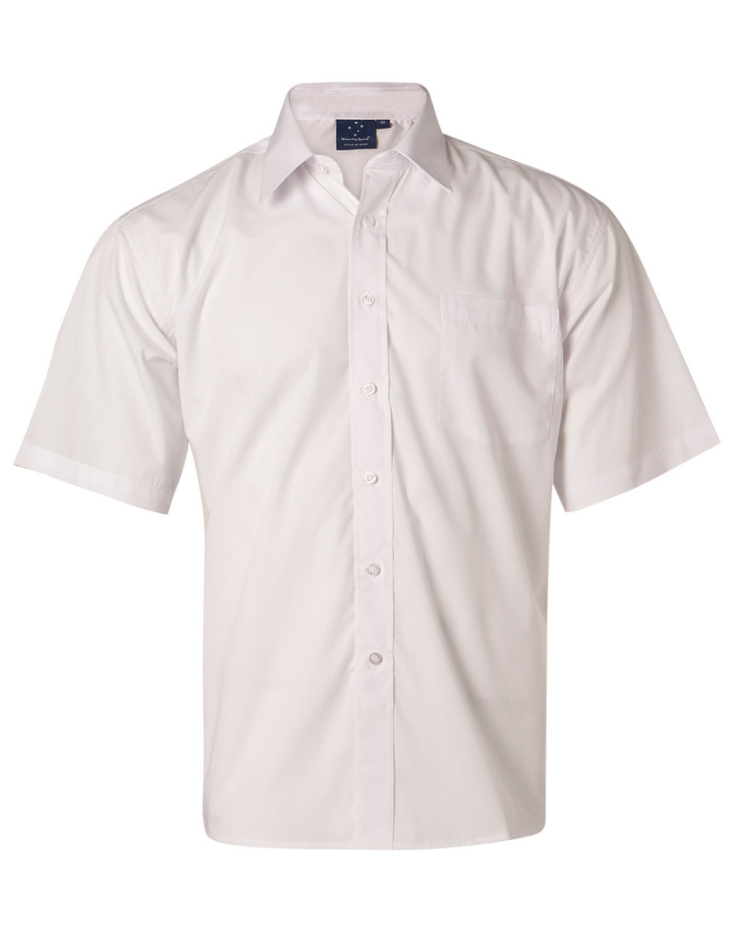 Man’s Poplin Shirt,Short Sleeve