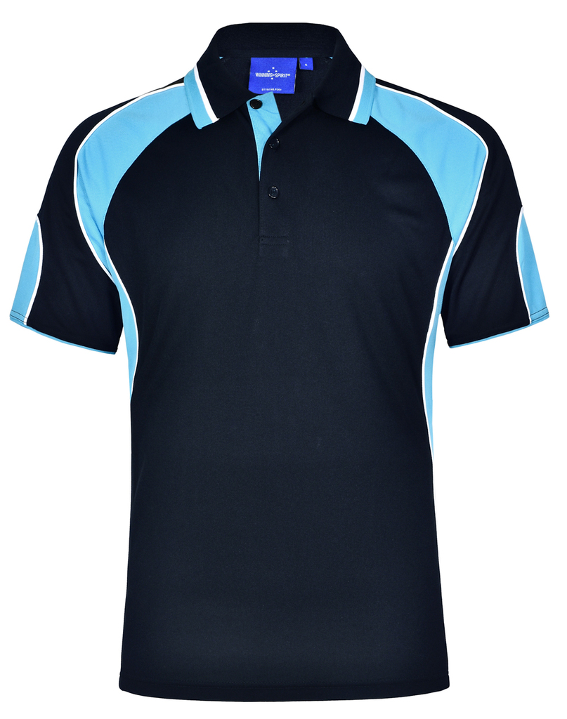 Men’s Cooldry Contrast Polo With Sleeve Panel