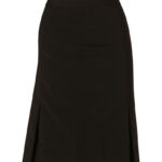 Women’s Pleated Skirt In Wool Stretch