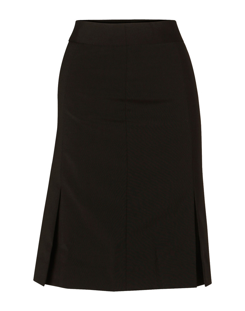 Women’s Pleated Skirt In Wool Stretch