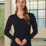 Ladies’ V-Neck L/S Tee