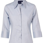 Ladies’ 3/4 Sleeve Stretch Stripe Shirt